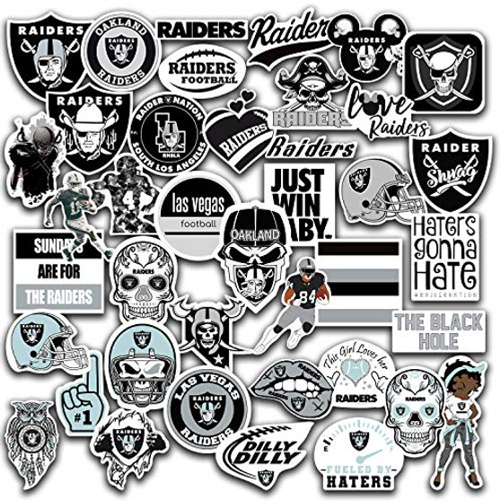 45 pcs Stikers for Las-Vegas Funart Raiders Vynil Stikers Pack 2-2.5 inches
