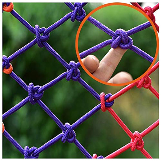 WANIAN Outdoor Mesh Rope Climbing Netting Heavy Duty Decorative Children - Decorative Fence Children Balcony Stair Anti-Fall Garden Lawn Protective Safety Net for Kids -Size - 11M-