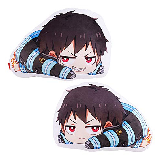 Davrcte Fire Force Shinra Kusakabe Cute Plush Toy Pillows Anime Throw Pillows Figure Plushie Back Cushions