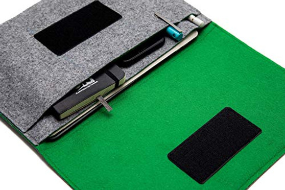 Handmade Sleeve for iPad Pro 12.9" 5th generation Smart Keyboard Case Apple Pencil Pocket Holder