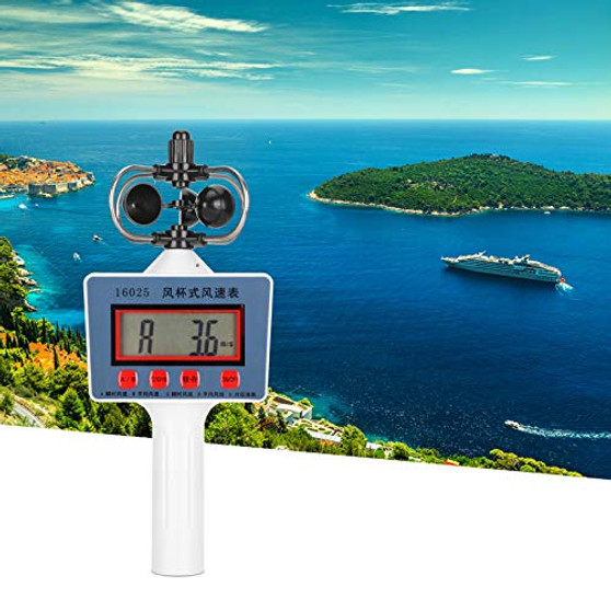 Wind Meter, Handheld High Sensitivity Anemometer, Average Wind Speed for Measuring Wind Instantaneous Wind Speed