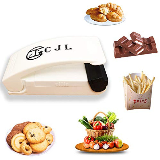 CJL Mini Bag Sealer-1-Pack-?Portable Heat Vacuum Sealers Plastic Sealer for Airtight Food Storage Saver?Portable Bag Resealer Machine Food Saver for Plastic Bags Storage Chip Snack Cookies Fresh?Gadgets for home