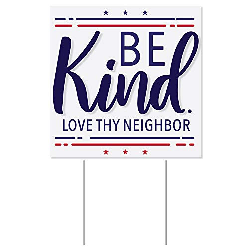 Anderson's, Be Kind Love Thy Neighbor Yard Sign, Lawn Decor, Kindness Signs