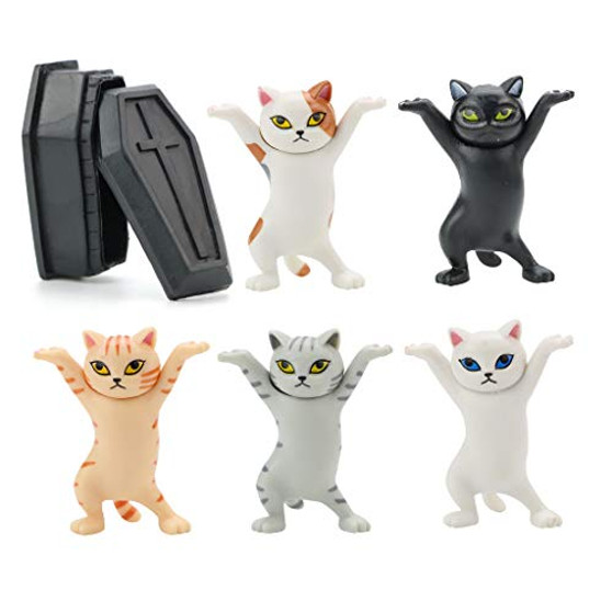 KXL Cat Pen Holders Mobile Phone Holder Model Ornaments