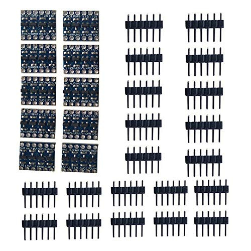 Todd Grace 10 pcs I2C Logic Level Shifter bidirectional IIC 4-Channel Level Shifting Module for bidirectional 3.3V-5V Conversion of Arduino