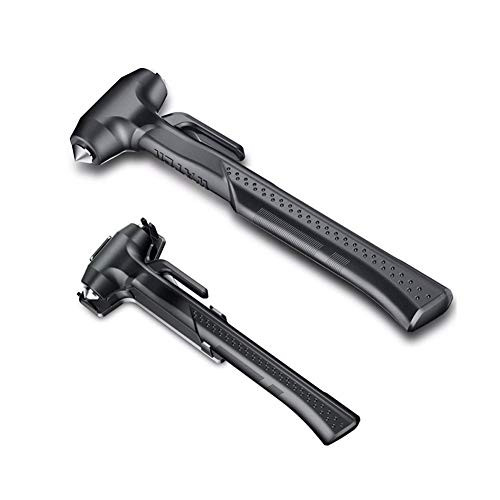 QHCP Car Seat Belt Cutter Tool Safety Life Hammer Carbon Steel Long Handle Window Punch Glass Breaker Emergency Escape Rescue Tool
