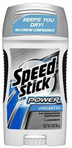 Speed Stick Power Anti-Perspirant Deodorant Unscented 3 oz (Pack of 8)