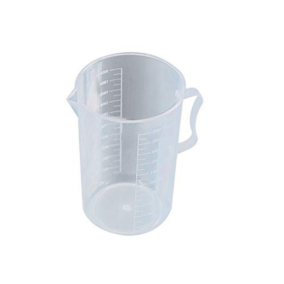 Plastic Measuring Cup, Plastic Measuring Jug, 2000ml Capacity Transparent Plastic Graduated Volumetric Beaker Container for Kitchen Laboratory