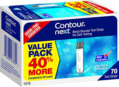 Contour Next 7278 Blood Glucose Test Strips (Pack of 70)