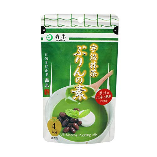 Japanese Uji Matcha Pudding Mix, 80g, Product of Kyoto Japan