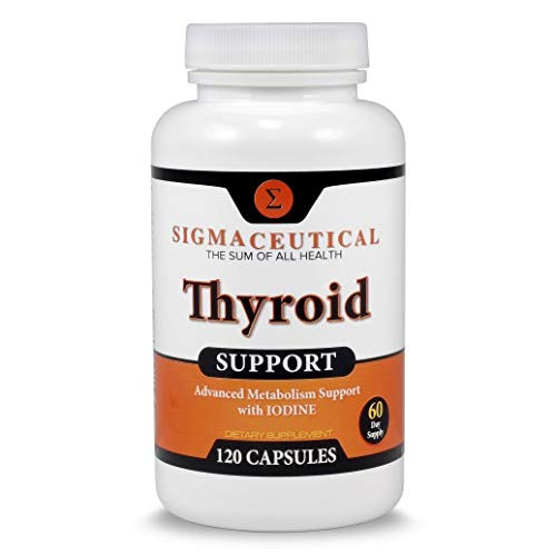 Thyroid Support Supplement - Iodine Supplement - Zinc & Selenium Supplement - Kelp Supplement - 120 Capsules