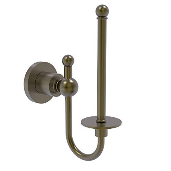 Allied Brass AP-24U-ABR Astor Place Collection Upright Tissue Toilet Paper Holder, Antique Brass