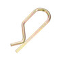 uxcell R-Clip Pins - 3mm Wire65mm Length R Shaped Spring Cotter Pin Color Zinc Plating Trailer Tractor Mower Fastener Hardware