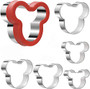 Stainless Steel Sandwich Cutter Set Mickey Mouse Cookie Vegetable Fruit Cutter Biscuit MoldMickey Mouse Cookie Cutter Set