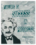 Inspirational Wall Art Albert Einstein Quote- Failure Is Success In Progress - Motivational Wall Art Posters - 8x10 Unframed Positive Quotes Print a Unique Gift Idea for Home and Office Wall Decor