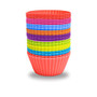 Silicone Cupcake Baking Cups Reusable Silicone Cupcake Baking Cups  and  Silicone Muffin Liners For Baking 2.75-inch Non Stick Silicone Muffin Liners-9 Color?27 Pack-