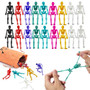 54 PCS Halloween Stretchy Skeleton Toys Assorted Color Squishy Stretchy Skull Toys for Party Favors Happy Halloween Goody Bag Fillers Halloween Sticky Toys for Kids Boys  and  Girls