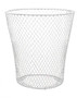 Essentials Wire Mesh Waste Basket -White-