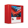 MyOfficeInnovations 82661 Heavy Duty 4-Inch 3-Ring View Binder Red