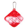 Simple Dimple Fidget Toy Mini Stress Relief Hand Toys Keychain Toy Bubble Wrap Pop Anxiety Stress Reliever Office Desk Toy for Kids Adults. -Tie Dye Red-