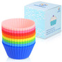 HOOMEET Silicone Cupcake Baking Cups 24 Pack, , Muffins Cup Molds, Reusable Cupcake Liners,