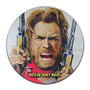 Brotherhood The Outlaw Josey Wales Clint Eastwood Movie Western Jose Josie Garage Signs Metal Vintage Style Decor Metal Tin Aluminum Round Sign Home Decor with 2 American Flag Vinyl Decals