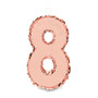 Rose Gold Pinata for 8th Birthday Party Number 8 -Small-