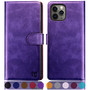 SUANPOT for iPhone 11 Pro 5.8"-Non 11 6.1"-11 Pro Max-with RFID Blocking Leather Wallet case Credit Card Holder Flip Folio Book Phone case Shockproof Cover for Women Men for Apple 11 Pro case Purple