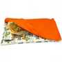 HAICHEN TEC Bearded Dragon Sleeping Bag with Pillow and Blanket Soft Bed Habitat Decor Cage Accessories for Reptile Bearded Dragon Leopard Gecko Lizard -Orange-