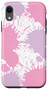 iPhone XR Pink and Purple Brush Paint Splatter Spots Case