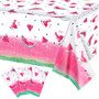 3 Pieces Watermelon Table Covers Tablecloth Plastic Disposable Summer Party Table Covers Watermelon Banner for Birthday Wedding Baby Shower Theme Party Decorations Supplies, 54 x 108 Inch