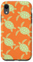 iPhone XR Sea Turtles On Orange Background Case