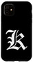 iPhone 11 Old English Letter K Case