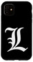 iPhone 11 Old English Letter L Case