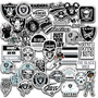 45 pcs Stikers for Las-Vegas Funart Raiders Vynil Stikers Pack 2-2.5 inches