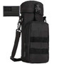 Protector Plus Tactical Water Bottles Pouch Military MOLLE Attachment Kettle Holder Bag H2O Drinks Carrier Case -Patch Included- Black