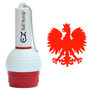 ProMarking EZBallStamp Golf Ball Stamp Marker -Red Polish Eagle-