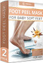 Vanilla Foot Peel Mask - 2 Pack Large - For Cracked Heels Dead Skin  and  Calluses