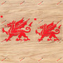 Red Wales Dragon Welsh Y Ddraig Goch Decal Vinyl Sticker - 2 Pack Red 5 Inches 6 Inches - Style B No Background for Car Boat Laptop