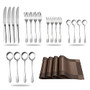 Zoymensu 24 Piece Silverware Flatware Cutlery Set,Include Knife Fork Spoon, Dishwasher Safe