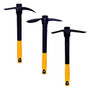 PYTHON Garden Pick Scoop Tiller Mattock 2G 16" Indestructible Fiberglass Handle 3 Pcs Set 1.5 Lb