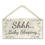 YILMEN Wooden Sign Shhh Baby Sleeping for New Baby 12" X 6"-23-T070-