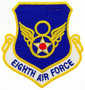 United States Air Force USAF Air Force Shield Embroidered Patch, with Iron-On Adhesive (8th)