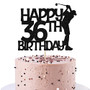Happy 36th Birthday Cake Topper, for Men 36th Birthday, 36 Year Old, 36th Birthday Cake Decoration for Men