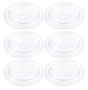 Darware Replacement Lids for Acrylic Tumblers -6-Pack-; Fits 3.75 Inch Wide Mouth Travel Cups