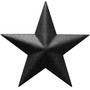 EcoRise Black Barn Star  Star Wall Decor, Metal Stars for Outside or Inside of House, Iron Texas Metal Star Rustic Vintage Western Country Home Farmhouse Wall Art Decorations -5"-