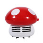 Crazedigi Cute Mini Mushroom Shape Desktop Keyboard Corner Dust Vacuum Cleaner Sweeper New -Red-