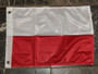 Moon Knives 12x18 12x18 Poland Polish Polska Rough Tex Knitted Flag Banner Grommets - Party Decorations Supplies For Parades - Prime Outside, Garden, Men Cave Decor Flag