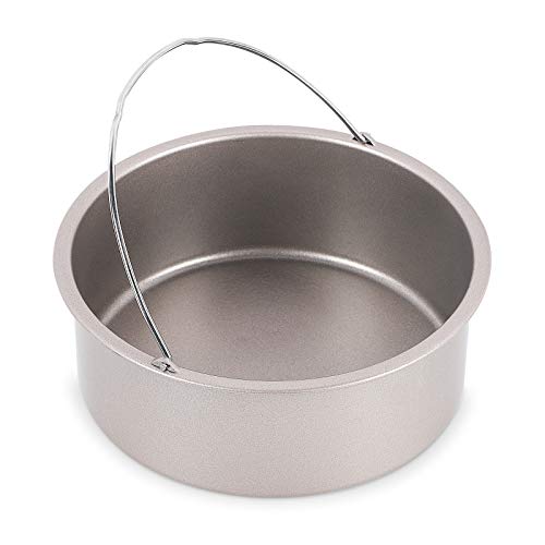 Esjay Round Cake Pan for Instant Pot, 7 Inch Deep Baking Pan with