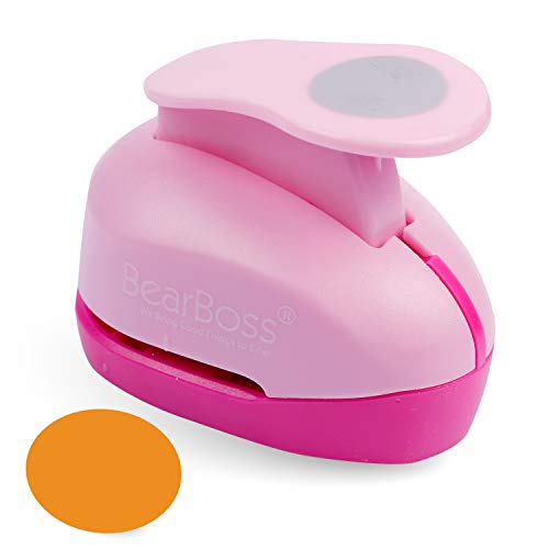 BearBoss Circle Hole Punch Paper Punch Shapes 1 inch Craft Paper Puncher for Cardstock